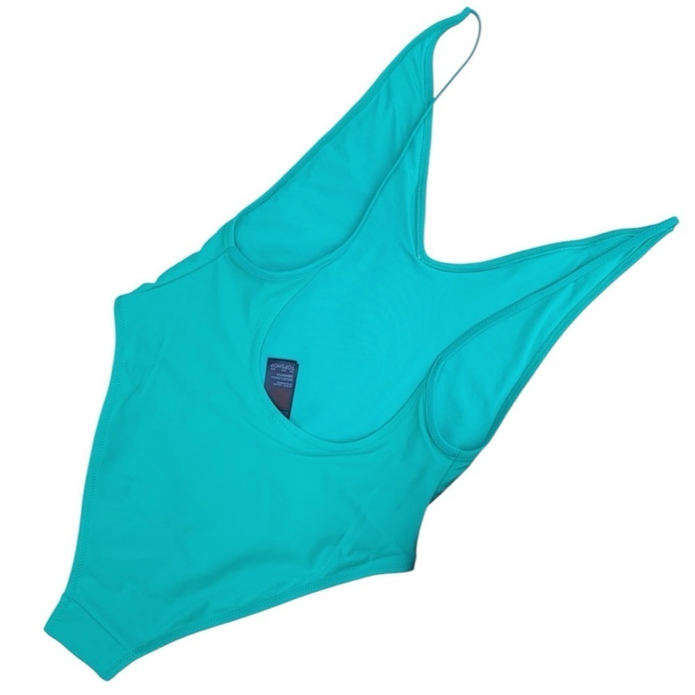 Topshop Teal One-Piece Swimsuit - Picture 4 of 7